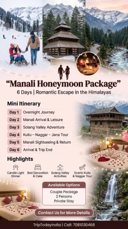 5N-6D Kullu-Manali-honeymoon Package