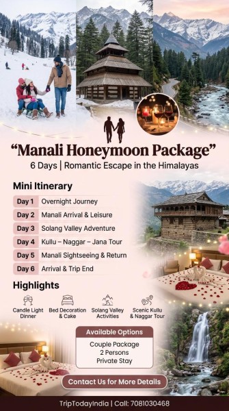 5N-6D Kullu-Manali-honeymoon package